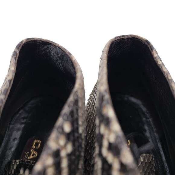 Carel Paris Italy Exotic Snakeskin Leather Ankle Chukka Boots Womens 6.5 Booties - Picture 11 of 11
